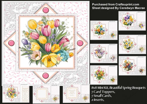 8x8 Mini Kit, Beautiful Spring Bouquets 