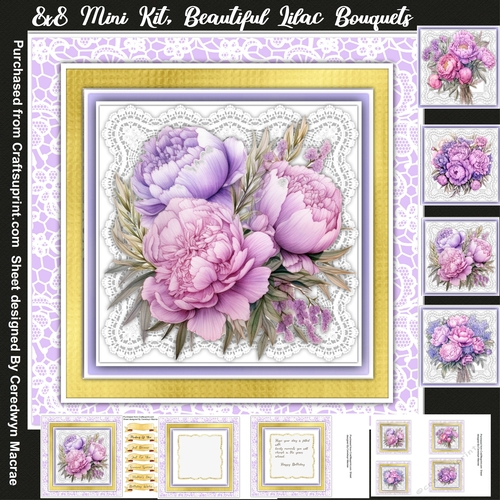 8x8 Mini Kit Beautiful Lilac Bouquets