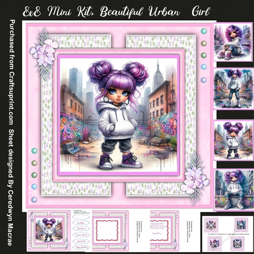 8X8 Mini Kit, Beautiful Urban Girl 