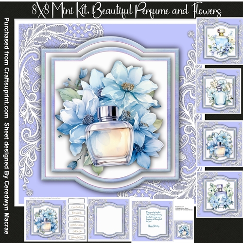 8x8 Mini Kit, Beautiful Perfume and Flowers