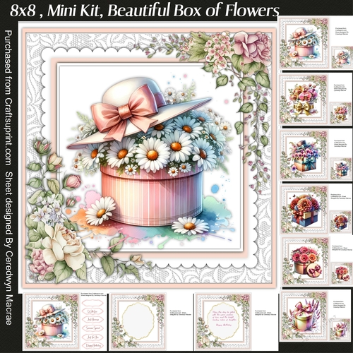 8x8 Mini Kit, Beautiful Box of Flowers