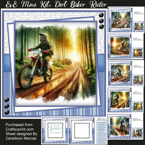 8x8 Mini Kit, Dirt Biker Rider