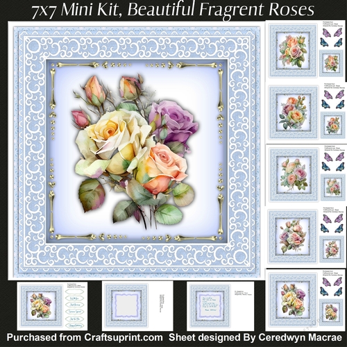 7x7 Mini Kit, Beautiful Fragrant Roses