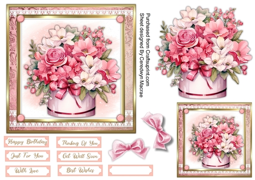 6x6 Gorgeous Box of Florals