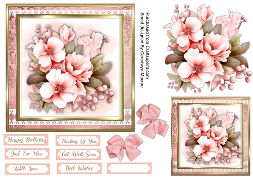 6x6 Beautiful Pink Blossom