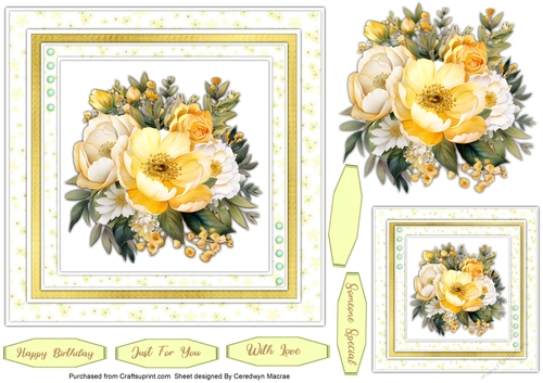 7x7 Beautiful Summer Blooms 1