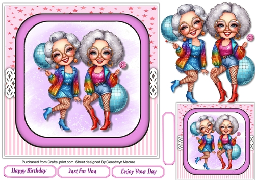 7x7 Quick card ,Girls Night Out 3