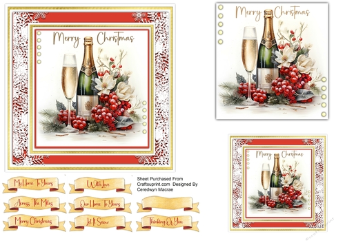 6x6 Merry Christmas Wishes 1