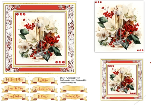 6x6 Merry Christmas Wishes 2