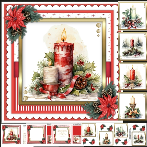 7x7 Mini Kit, Beautiful Christmas Candles