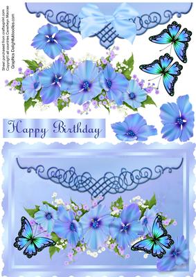 Beautiful Blue Floral Arragment