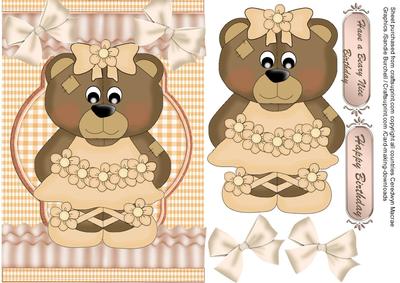 Little Teddy Ballerina in Peach
