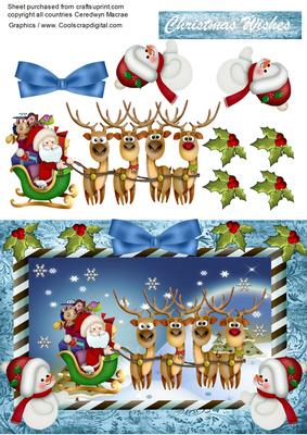 Santa Delivering Christmas Presents