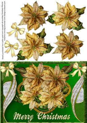 Gold Poinsettias