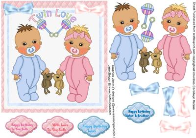 Twins Boy and Girls First Birthday