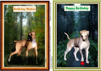 Two Beautiful Dog Toppers