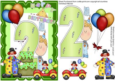 Happy Birthday Two Years Old (boy)