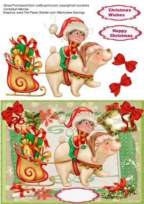Christmas Elf and Polar Bear
