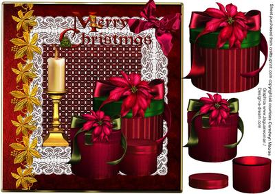 Beautiful Poinsettia Gift Boxes