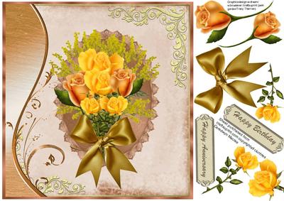 Beautiful Copper and Yellow Roses