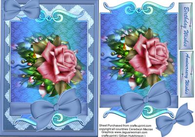 Blue Lace and Rose