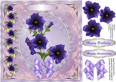 Beautiful Deep Lilac Petunias