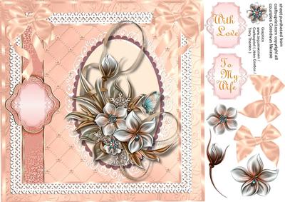 Peach Winter Florals