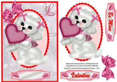 Puppy Love in White