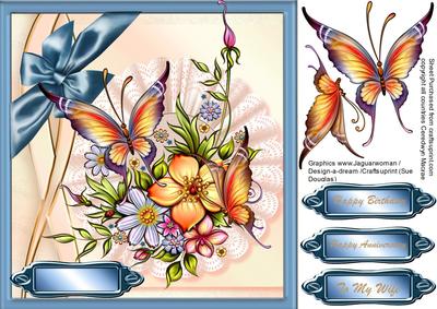 Butterflys and Spring Flowers