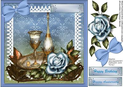 Blue Roses and Wine