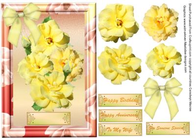 Sunset Yellow Roses