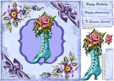 Lovely Victorian Boot and Flowers