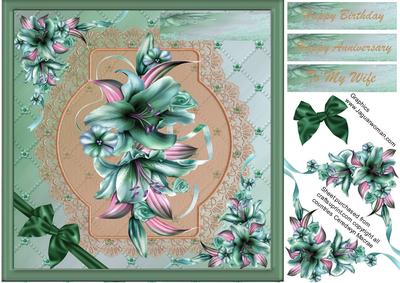 Lovely Green and Pink Winter Lillies