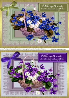 Lovely Violet Topper's for Mum