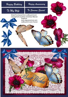 Anemones on a Lace Mat