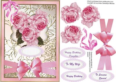 Beautiful Pink Peony Roses