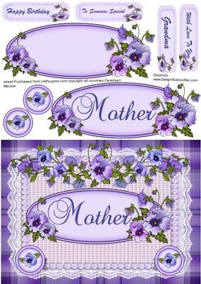Beautiful Pansy's and Pearls