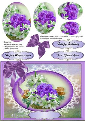 A Lovely Oval of Flowers