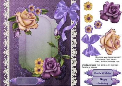 Beautiful Lavender and Cream Roses