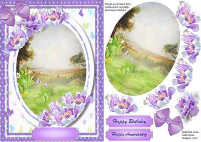 Lovely Country Scene with Tulips