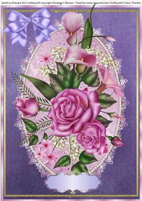 Beautiful Pink Roses and Lillies