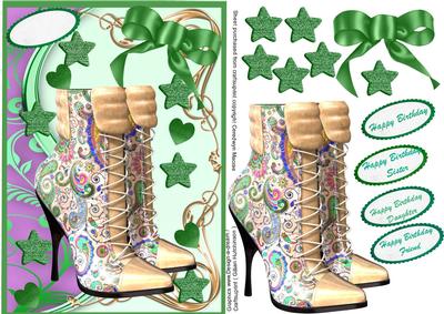 Lucky Me in My Green Paisley Boots