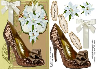 Beautiful Lillys and Coffee Shoe