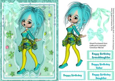 Dorrie Cookie All Dressed Up to Party