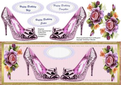 Lovely Pink Shoes and Roses