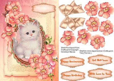 Little Kitty in the Flowers