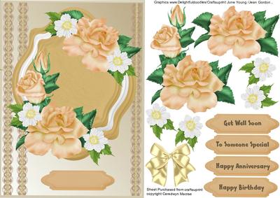 Beautiful Beige Roses and Lacs