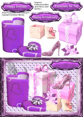 Lovely Gift Boxes and Shopping ( Lilac)