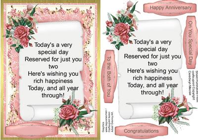 Beautiful Birthday Verse on a Scroll