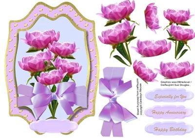 Lovely Open Pink Peonys